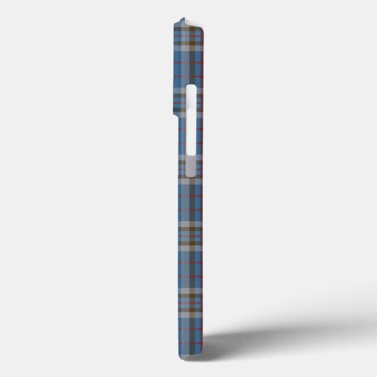Pset Clan Thompson Gray Blue Check Tartan Case-Mate iPhone Case (Achterkant / Links)