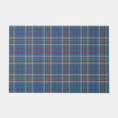 Pset Clan Thompson Gray Blue Check Tartan Deurmat (Voorkant)