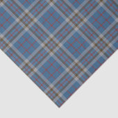 Pset Clan Thompson Gray Blue Check Tartan Tissuepapier (Detail)