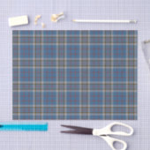 Pset Clan Thompson Gray Blue Check Tartan Tissuepapier (Craft)