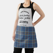 Pset Clan Thompson Tartan Controkered Kitchen Schort (Insitu)