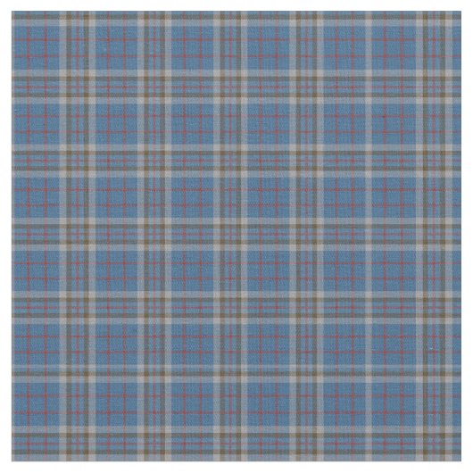 Pset Clan Thompson Tartan Grey Blue Check Stof (Close Up)