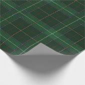 Pset Clan Walsh Tartan Green White Check Patroon Cadeaupapier (Hoek)
