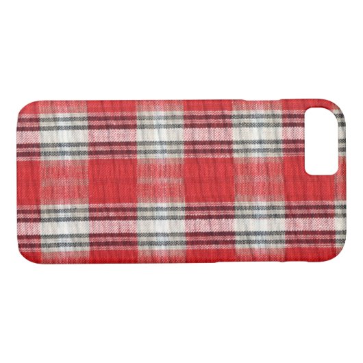 Pset Cozy Red en White  Winter Abstract Case-Mate iPhone Case (Achterkant (Horizontaal))