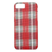 Pset Cozy Red en White  Winter Abstract Case-Mate iPhone Case (Achterkant)