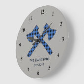 Pset Cross-Axes Blue Pset Grote Klok (Hoek)