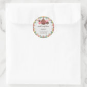 Pset Cupcake Cookie Cookie Packaging Pop Ronde Sticker (Tas)