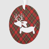 Pset Dachshund-kerstboomversiering Ornament (voorkant)