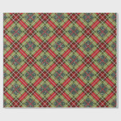 Pset Deer Antler Green Glitter Cadeaupapier (Vlak)