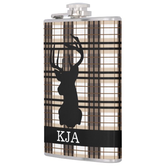 Pset Deer Silhouette Flask Heupfles (Links)