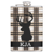 Pset Deer Silhouette Flask Heupfles (Voorkant)