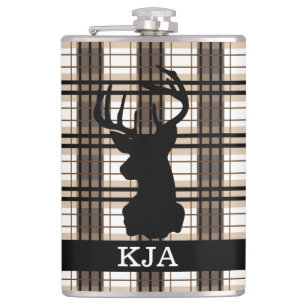 Pset Deer Silhouette Flask Heupfles