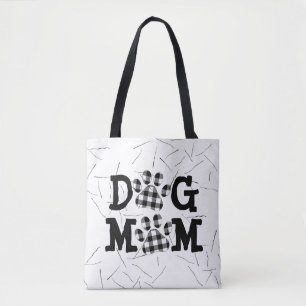 Pset DOG MOM Pawprints (afdrukken) en Haar Tote Bag