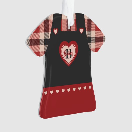 Pset Dress & Pinafore Figurine Gepersonaliseerd Ornament (voorkant)