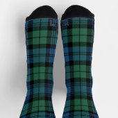 Pset Elegant Clan Campbell Green Check Tartan Sokken (Top)