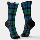 Pset Elegant Clan Campbell Green Check Tartan Sokken (Gebogen)