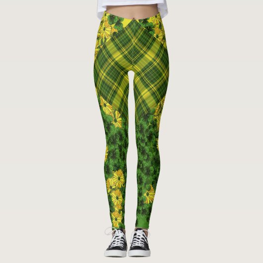 Pset en Floral Patchwork Leggings (Voorkant)