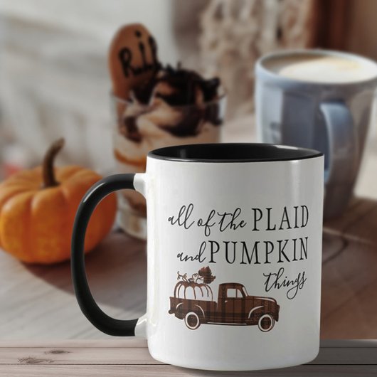 Pset en Herfst Pumpkin Farmhouse Rustic Mok