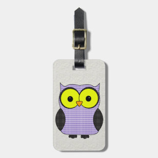 Pset en Polka Dot Owl V2 Bagagelabel