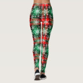 Pset en Snowflakes kerst Leggings (Achterkant)