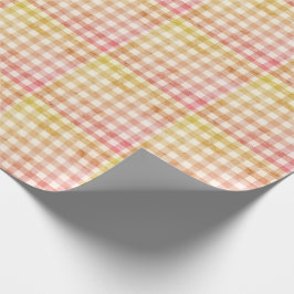 Pset Gingham Country Farmhouse  Simple Cadeaupapier