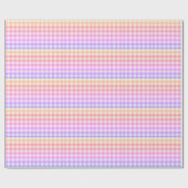 Pset Gingham Country Pink Modern Simple Cadeaupapier (Vlak)
