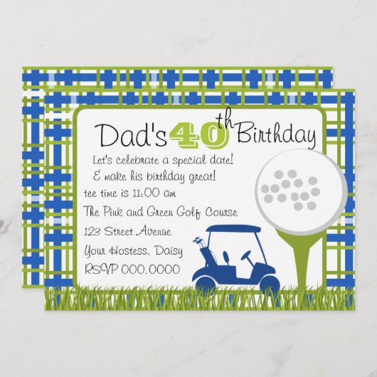 Pset Golf Kaart (Voorkant / Achterkant)