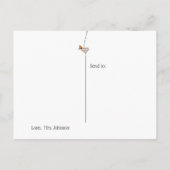 Pset Hearts en Butterflies ik mis jullie leraren Briefkaart (Achterkant)