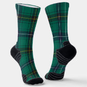 Pset Henderson Green Black Check Tartan Sokken (Gebogen)