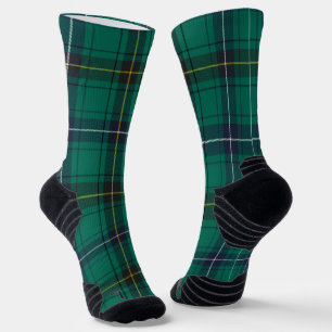 Pset Henderson Green Black Check Tartan Sokken