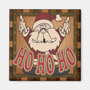 Pset Ho Ho Ho Holiday Santa Claus Gift Magneet