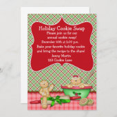 Pset Holiday Cookie Swap Uitnodiging (Voorkant / Achterkant)