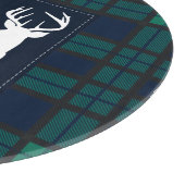 Pset Holiday Tartan Clan Blackwatch, gepersonalise Snijplank (Hoek)