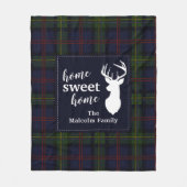 Pset Holiday Tartan Clan Malcolm Persoonlijk Fleece Deken (Voorkant)