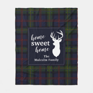 Pset Holiday Tartan Clan Malcolm Persoonlijk Fleece Deken