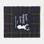 Pset Holiday Tartan Clan Malcolm Persoonlijk Fleece Deken (Voorkant (Horizontaal))