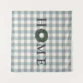 Pset HOME Farmhouse Gingham Country Stylish Wandkleed (Voorkant (horizontaal))