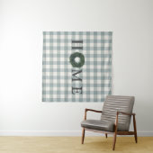 Pset HOME Farmhouse Gingham Country Stylish Wandkleed (In Situ (horizontaal))