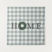 Pset HOME Farmhouse Gingham Country Stylish Wandkleed (Voorkant)