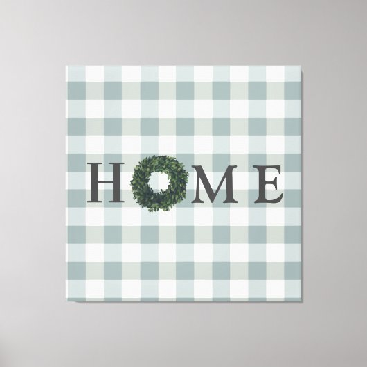 Pset HOME Typografie Farmhouse Stylish Wreater Canvas Afdruk (Voorkant)