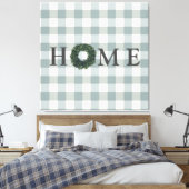 Pset HOME Typografie Farmhouse Stylish Wreater Canvas Afdruk (Insitu (Slaapkamer))
