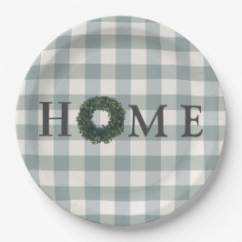 Pset "HOME" Typografie Stylish Farmhouse Decor Papieren Bordje