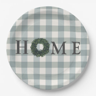 Pset "HOME" Typografie Stylish Farmhouse Decor Papieren Bordje