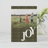 Pset JOY Green Holiday Kaart (Staand voorkant)