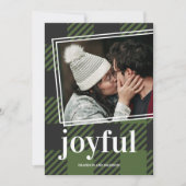 Pset Joyful kerstfoto-feestdag Feestdagenkaart (Voorkant)