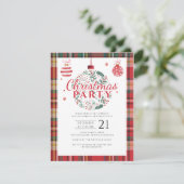 Pset Kerstfeestdag Kantoor Rustic Kaart (Staand voorkant)