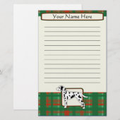 Pset-KerstkerstDalmatische Stationery Briefpapier (Voorkant / Achterkant)