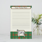 Pset-KerstkerstDalmatische Stationery Briefpapier (Staand voorkant)