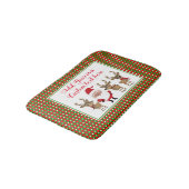 Pset-kerstkerstkerstkerstmaatschildering kerstkers badmat (Gekanteld)
