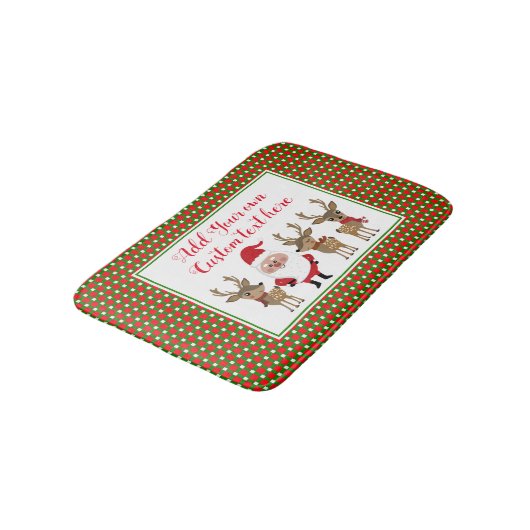 Pset-kerstkerstkerstkerstmaatschildering kerstkers badmat (Gekanteld)